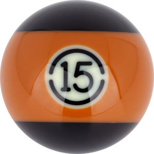 Aramith BLACK Replacement Ball – #15 | Golden Break Billiards